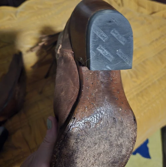 Tony Lama Fringe Cowboy Boots 9.5 - Picture 7 of 16
